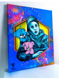 Priscilla Vettese, Kevinours love Kenny Arkana, peinture - Galerie de vente et d’achat d’art contemporain en ligne Artalistic