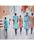 Yves Decaudan, Walk in New York, peinture - Galerie de vente et d’achat d’art contemporain en ligne Artalistic