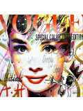 Patrick Cornée, Audrey Hepburn, peinture - Galerie de vente et d’achat d’art contemporain en ligne Artalistic
