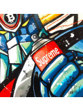 Patrick Cornée, Goldorak likes street art and bitcoin, peinture - Galerie de vente et d’achat d’art contemporain en ligne Artalistic