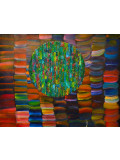 Chambriard, Soleil vert, peinture - Galerie de vente et d’achat d’art contemporain en ligne Artalistic