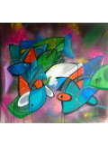 Saname, Fish n°2301, peinture - Galerie de vente et d’achat d’art contemporain en ligne Artalistic