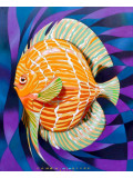 Federico Cortese, Yellow fish, peinture - Galerie de vente et d’achat d’art contemporain en ligne Artalistic