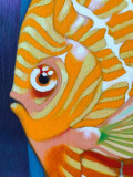 Federico Cortese, Yellow fish, peinture - Galerie de vente et d’achat d’art contemporain en ligne Artalistic