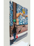 Mia, Bob réponde sur le Pont Michel-Ange, peinture - Galerie de vente et d’achat d’art contemporain en ligne Artalistic