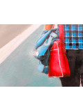 Mia, Bleu brouillard, peinture - Galerie de vente et d’achat d’art contemporain en ligne Artalistic