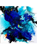 Patrick Briere, Deep blue night, peinture - Galerie de vente et d’achat d’art contemporain en ligne Artalistic