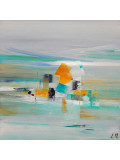 Lydie Massou, La mer et les dunes, peinture - Galerie de vente et d’achat d’art contemporain en ligne Artalistic