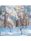 Anne Robin, arabesques sous la neige, peinture - Galerie de vente et d’achat d’art contemporain en ligne Artalistic