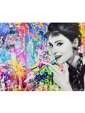 Vincent Bardou, Audrey Hepburn, peinture - Galerie de vente et d’achat d’art contemporain en ligne Artalistic