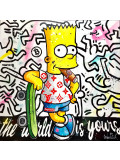 Patrick Cornée, Bart Simpson, peinture - Galerie de vente et d’achat d’art contemporain en ligne Artalistic