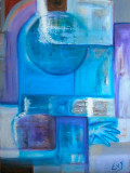 Evy SBK, Soul of blue, peinture - Galerie de vente et d’achat d’art contemporain en ligne Artalistic