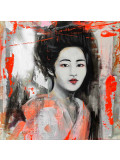 Sabine Rusch, Geisha mood II, peinture - Galerie de vente et d’achat d’art contemporain en ligne Artalistic