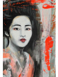 Sabine Rusch, Geisha mood II, peinture - Galerie de vente et d’achat d’art contemporain en ligne Artalistic