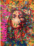 Fa2b, Bubble girl, peinture - Galerie de vente et d’achat d’art contemporain en ligne Artalistic