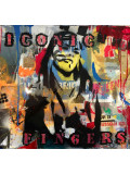 Fa2b, Iconic fingers, peinture - Galerie de vente et d’achat d’art contemporain en ligne Artalistic