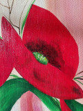 Françoise Augustine, coquelicots, peinture - Galerie de vente et d’achat d’art contemporain en ligne Artalistic