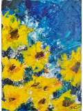 Ivan Colas, Le trésor des tournesols, peinture - Galerie de vente et d’achat d’art contemporain en ligne Artalistic