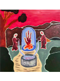 Joseph Apsarah, Dévotion, peinture - Galerie de vente et d’achat d’art contemporain en ligne Artalistic