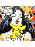 Patrick Cornée, Pikachu is my hero, peinture - Galerie de vente et d’achat d’art contemporain en ligne Artalistic