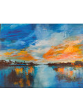Marie-Line Robert, Le lac des couleurs, peinture - Galerie de vente et d’achat d’art contemporain en ligne Artalistic