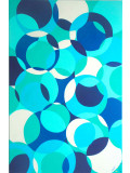 Lénon B, Blue bubbles, peinture - Galerie de vente et d’achat d’art contemporain en ligne Artalistic