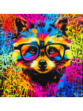 Vincent BARDOU, Raccoon style, peinture - Galerie de vente et d’achat d’art contemporain en ligne Artalistic