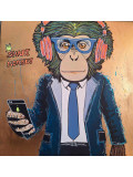 PeggyC, Smart monkey, peinture - Galerie de vente et d’achat d’art contemporain en ligne Artalistic