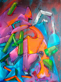 Saname, Trace n°2505, peinture - Galerie de vente et d’achat d’art contemporain en ligne Artalistic