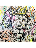 Patrick Cornée, Lion king graffiti, peinture - Galerie de vente et d’achat d’art contemporain en ligne Artalistic