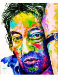 Deplano, Gainsbourg, peinture - Galerie de vente et d’achat d’art contemporain en ligne Artalistic