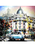Patrick Cornée, Two lovers in a Porsche 911, peinture - Galerie de vente et d’achat d’art contemporain en ligne Artalistic