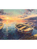 Oxypoint, A moment of peace at sunset, peinture - Galerie de vente et d’achat d’art contemporain en ligne Artalistic