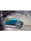 Michel Michaux, Bugatti, peinture - Galerie de vente et d’achat d’art contemporain en ligne Artalistic