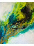 Brigitte Bonin, Fumée d'or, peinture - Galerie de vente et d’achat d’art contemporain en ligne Artalistic