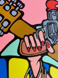 Ewen Gur, The Rock'n'Roll Girl #3, peinture - Galerie de vente et d’achat d’art contemporain en ligne Artalistic