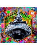 Priscilla Vettese, Hexa Love Paris, peinture - Galerie de vente et d’achat d’art contemporain en ligne Artalistic