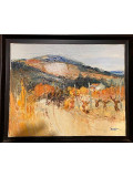 Jean-Paul Surin, Automne en Ardèche, peinture - Galerie de vente et d’achat d’art contemporain en ligne Artalistic