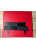 Jérôme Rudin, Le piano noir sur fond rouge, peinture - Galerie de vente et d’achat d’art contemporain en ligne Artalistic