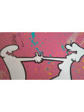 Aiiroh, Linea happy couple, peinture - Galerie de vente et d’achat d’art contemporain en ligne Artalistic