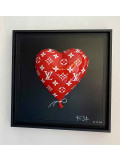 Marc Boffin, Heart Ballon LV, peinture - Galerie de vente et d’achat d’art contemporain en ligne Artalistic