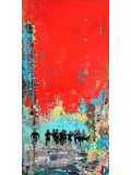 Jean-Philippe Berger, La course, peinture - Galerie de vente et d’achat d’art contemporain en ligne Artalistic