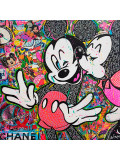 Art'Mony, Mickey et Minnie in love, peinture - Galerie de vente et d’achat d’art contemporain en ligne Artalistic