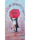 Valérie Dragacci, Un amour de parapluie, peinture - Galerie de vente et d’achat d’art contemporain en ligne Artalistic
