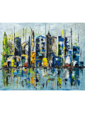 Jocelyne Kyriacou, La city, peinture - Galerie de vente et d’achat d’art contemporain en ligne Artalistic