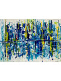 Jocelyne Kyriacou, Reflets bleu marine, peinture - Galerie de vente et d’achat d’art contemporain en ligne Artalistic