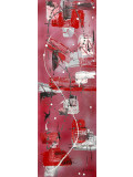 Jocelyne Kyriacou, rouge tourbillon, peinture - Galerie de vente et d’achat d’art contemporain en ligne Artalistic