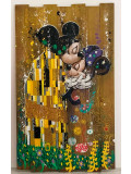 Skayzoo, Le baiser Klimt Disney, peinture - Galerie de vente et d’achat d’art contemporain en ligne Artalistic