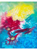Jacqueline Poitevin, Eclats de joie, peinture - Galerie de vente et d’achat d’art contemporain en ligne Artalistic