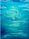 Caroline Couralet, Voiles du temps, peinture - Galerie de vente et d’achat d’art contemporain en ligne Artalistic